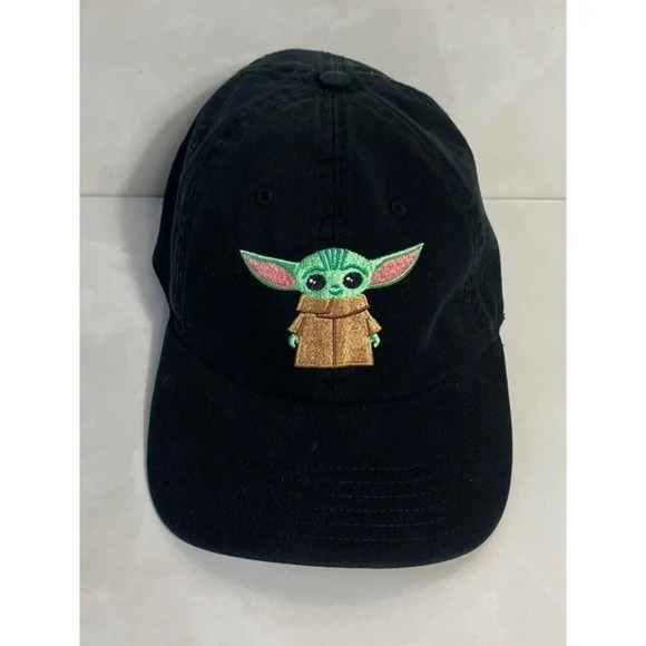 Star Wars The Mandalorian Baby Yoda Hat Cap Black OS - Picture 1 of 4